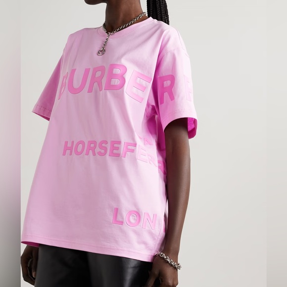 BURBERRY Printed stretch-cotton jersey T-shirt